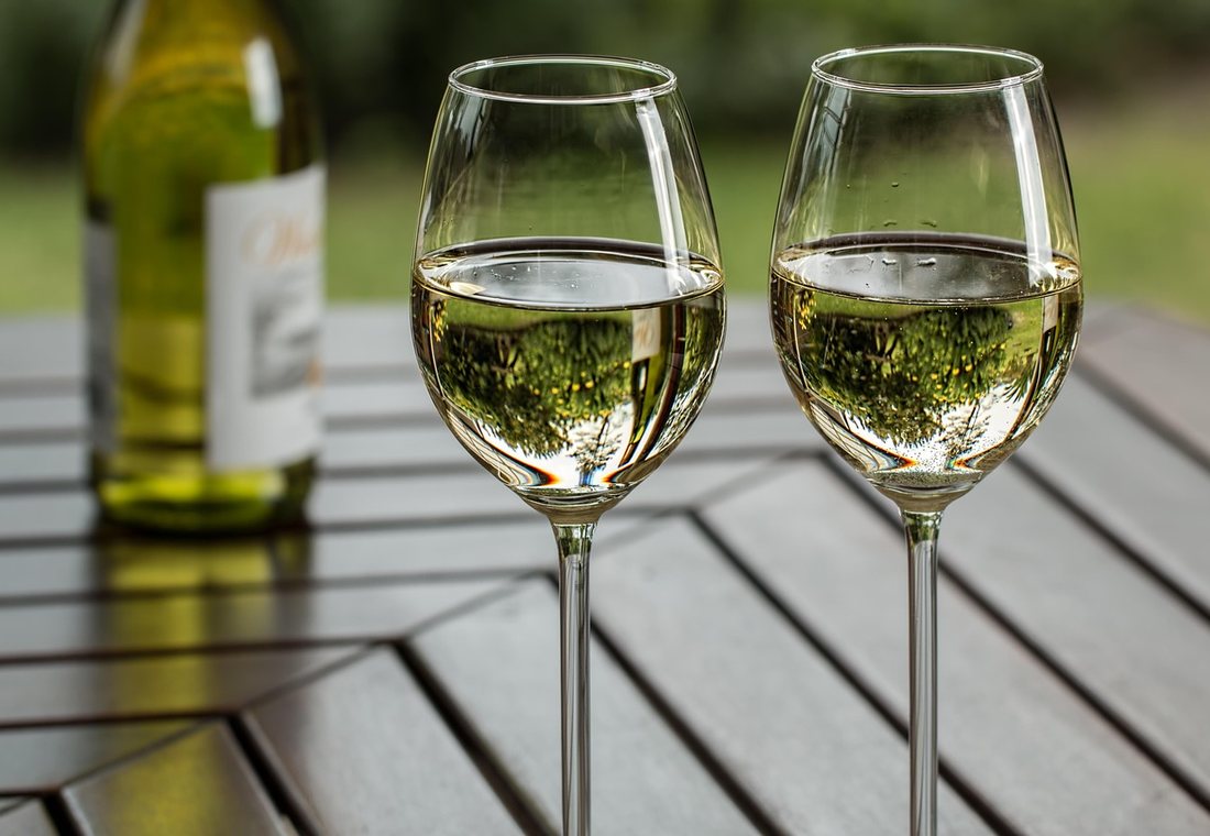 Two glasses of Hawke's Bay chardonnay