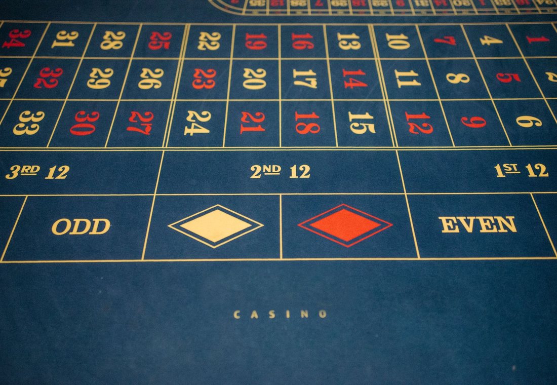 The roulette layout