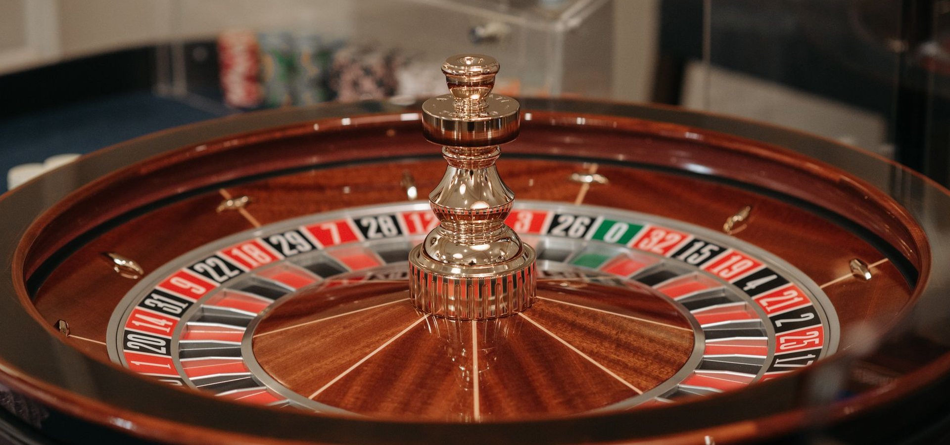 The roulette wheel in the Marine Room
