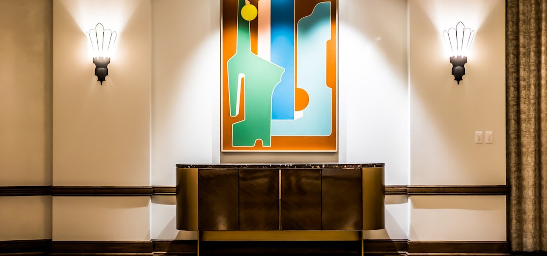 The entrance hall at Oceanic Manor