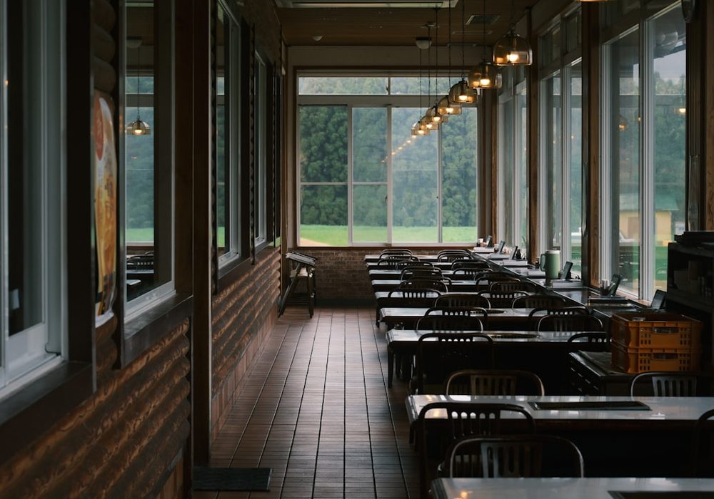 Moturiki Kitchen, set for dinner